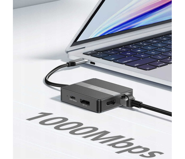 Zenwire Hub USB-C 7w1 USB 3.0 HDMI 4K 60Hz Display Port RJ-45 - 1604633 - zdjęcie 3